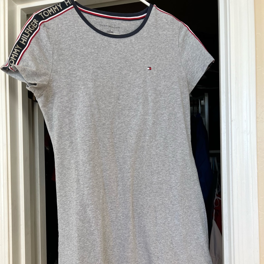 Women's Logo Tape Sleeve Crew T-Shirt Dress